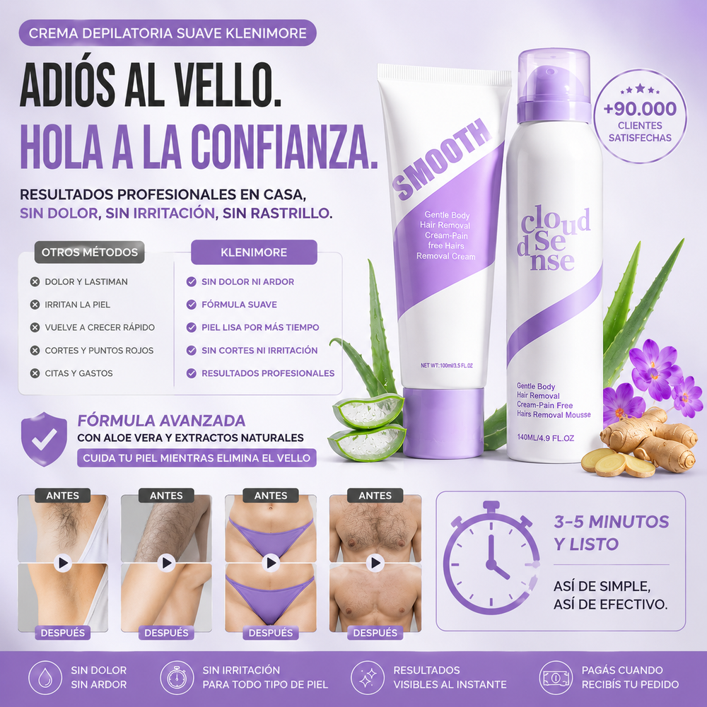 Crema Depilatoria Suave Klenimore