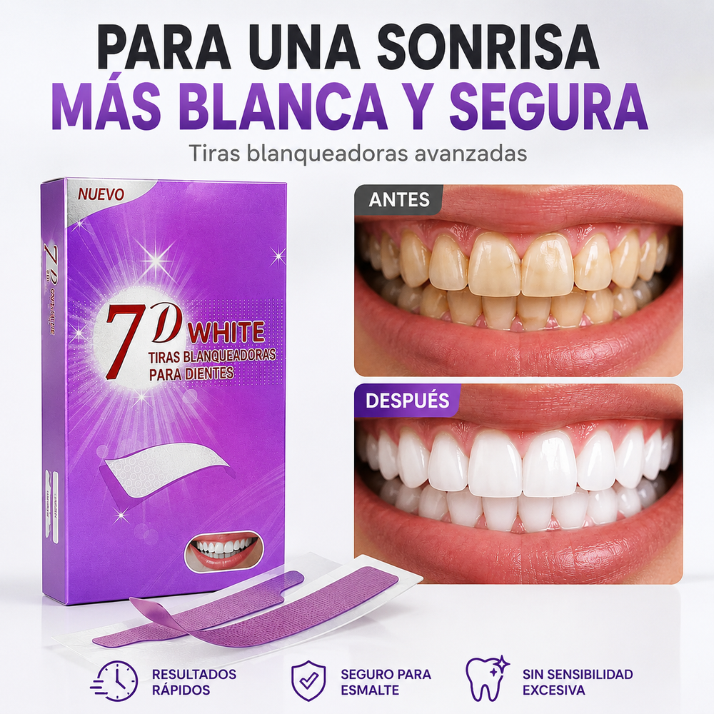 Tiras Blanqueadoras Dentales de Acción Rápida