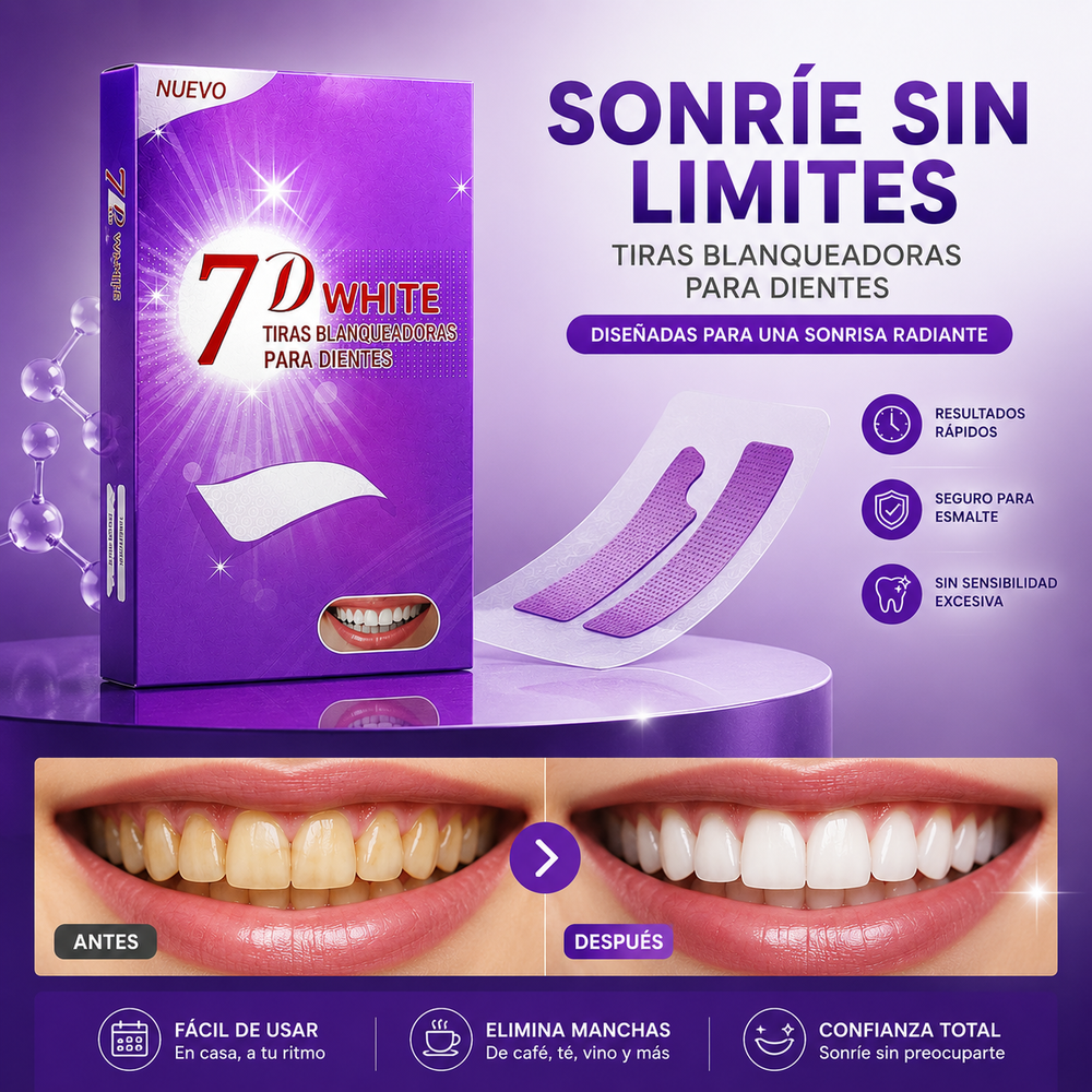 Tiras Blanqueadoras Dentales de Acción Rápida