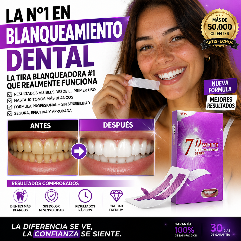 Tiras Blanqueadoras Dentales de Acción Rápida