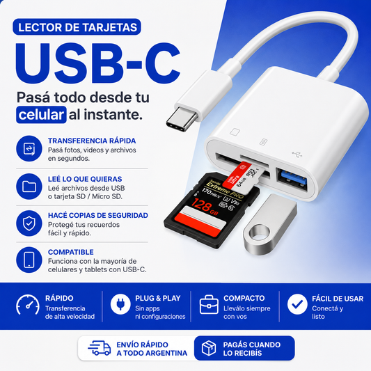 Lector Tarjetas USB C