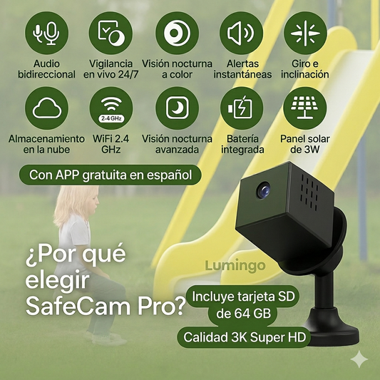 SafeCam Pro Vigilancia Fácil