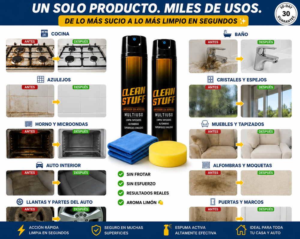 Espuma Limpiadora Multiusos Limón